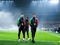 Gabriel Martinelli of Arsenal, Gabriel Jesus, Jorginho during the UEFA Champions League 2024/25 League Phase MD4 match between FC Internazio...