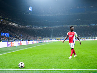 Bukayo Saka of Arsenal looks on during the UEFA Champions League 2024/25 League Phase MD4 match between FC Internazionale and Arsenal at Sta...