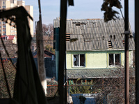 A house is damaged by an overnight Russian drone attack in Odesa, Ukraine, on November 8, 2024. One person is killed and nine others are wou...