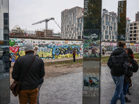  People visit East Side Gallery a day ahead of the 35th anniversary of the fall of the Berlin Wall. Berlin, Germany on 8 November, 2024. (