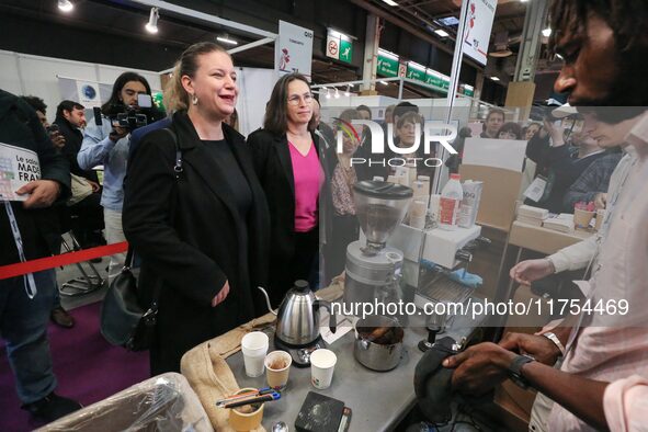 President of the LFI-NFP parliamentary group, Mathilde Panot, visits the 12th edition of the ''Made In France'' fair in Paris, France, on No...