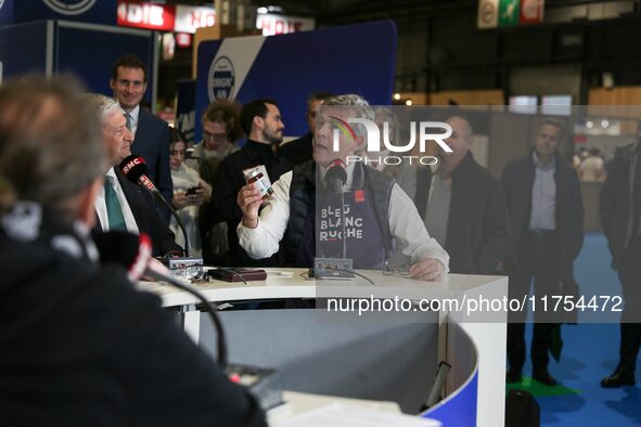 France's former Socialist Party economy minister Arnaud Montebourg participates in the 12th edition of the ''Made In France'' fair in Paris,...