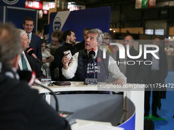 France's former Socialist Party economy minister Arnaud Montebourg participates in the 12th edition of the ''Made In France'' fair in Paris,...