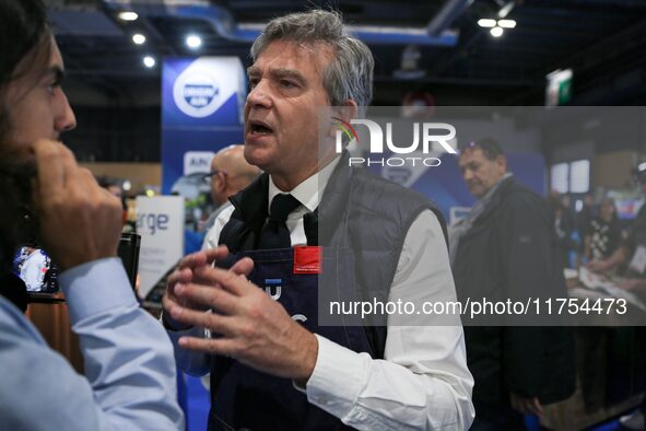 France's former Socialist Party economy minister Arnaud Montebourg participates in the 12th edition of the ''Made In France'' fair in Paris,...