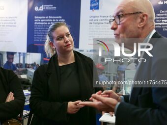 President of the LFI-NFP parliamentary group, Mathilde Panot, visits the 12th edition of the ''Made In France'' fair in Paris, France, on No...