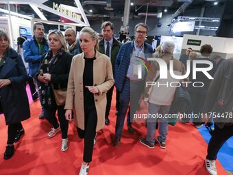 Right-wing European Conservatives and Reformists (ECR) MEP Marion Marechal visits the 12th edition of the ''Made In France'' fair in Paris,...