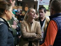 Right-wing European Conservatives and Reformists (ECR) MEP Marion Marechal visits the 12th edition of the ''Made In France'' fair in Paris,...