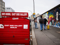  People visit East Side Gallery a day ahead of the 35th anniversary of the fall of the Berlin Wall. Berlin, Germany on November 8th, 2024. (