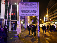 Checkpoint Charlie memorial site a day ahead of the 35th anniversary of the fall of the Berlin Wall. Berlin, Germany on November 8th, 2024....