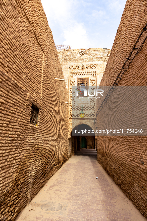 Medina of Tozeur (Ouled El Hadef) is seen in Tozeur, central Tunisia on October 28, 2024. 