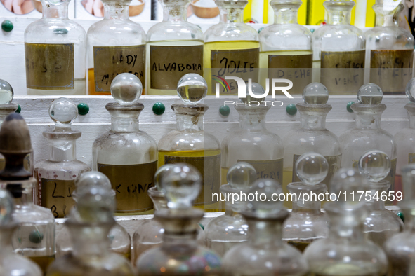 Natural fragrance is sold in an Old Town of Tunis, the capital of Tunisia on November 2, 2024. 