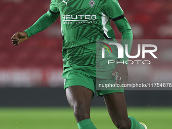 Dillon Berko of Borussia Monchengladbach participates in the Premier League International Cup match between Middlesbrough Under 21s and Boru...