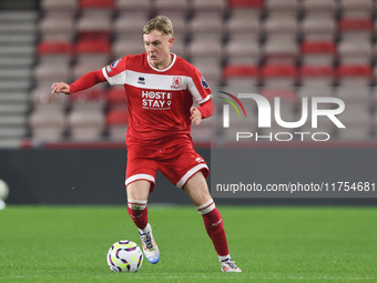 Charlie Lennon of Middlesbrough participates in the Premier League International Cup match between Middlesbrough Under 21s and Borussia Monc...