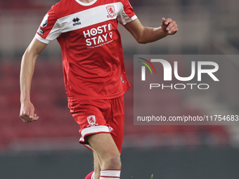 Finlay Cartwright of Middlesbrough participates in the Premier League International Cup match between Middlesbrough Under 21s and Borussia M...