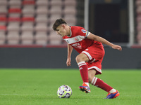 George McCormick of Middlesbrough participates in the Premier League International Cup match between Middlesbrough Under 21s and Borussia Mo...