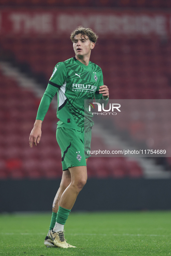 Jonathan Foss of Borussia Monchengladbach participates in the Premier League International Cup match between Middlesbrough Under 21s and Bor...