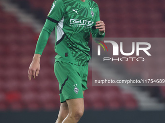 Jonathan Foss of Borussia Monchengladbach participates in the Premier League International Cup match between Middlesbrough Under 21s and Bor...