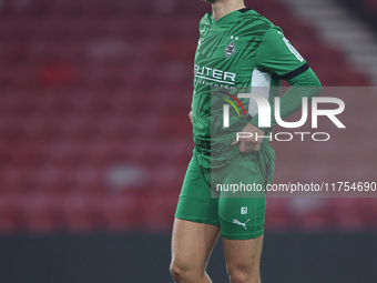 Yannik Dasbach of Borussia Monchengladbach participates in the Premier League International Cup match between Middlesbrough Under 21s and Bo...