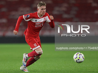 Charlie Lennon of Middlesbrough plays during the Premier League International Cup match between Middlesbrough Under 21s and Borussia Monchen...