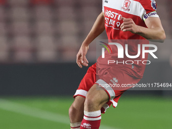 George McCormick of Middlesbrough participates in the Premier League International Cup match between Middlesbrough Under 21s and Borussia Mo...