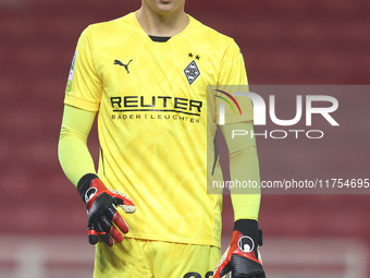 Maximillian Neutgens of Borussia Monchengladbach participates in the Premier League International Cup match between Middlesbrough Under 21s...