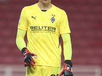 Maximillian Neutgens of Borussia Monchengladbach participates in the Premier League International Cup match between Middlesbrough Under 21s...