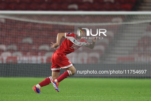 George McCormick of Middlesbrough plays during the Premier League International Cup match between Middlesbrough Under 21s and Borussia Monch...