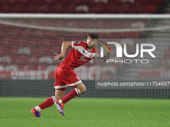 George McCormick of Middlesbrough plays during the Premier League International Cup match between Middlesbrough Under 21s and Borussia Monch...