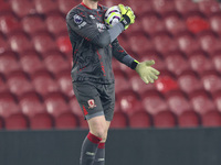 Thomas Glover of Middlesbrough plays during the Premier League International Cup match between Middlesbrough Under 21s and Borussia Moncheng...