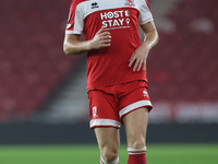 Luke Woolston of Middlesbrough plays during the Premier League International Cup match between Middlesbrough Under 21s and Borussia Moncheng...