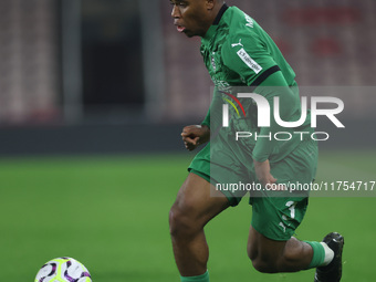 Joshua Uwakhonye of Borussia Monchengladbach plays during the Premier League International Cup match between Middlesbrough Under 21s and Bor...