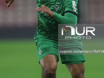 Joshua Uwakhonye of Borussia Monchengladbach plays during the Premier League International Cup match between Middlesbrough Under 21s and Bor...