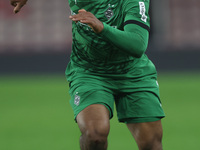 Joshua Uwakhonye of Borussia Monchengladbach plays during the Premier League International Cup match between Middlesbrough Under 21s and Bor...