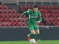 Grant Ranos of Borussia Monchengladbach plays during the Premier League International Cup match between Middlesbrough Under 21s and Borussia...