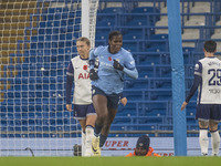 Khadija Shaw #21 of Manchester City W.F.C. celebrates her goal during the Barclays FA Women's Super League match between Manchester City and...