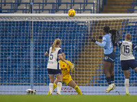 Khadija Shaw #21 of Manchester City W.F.C. scores a goal to make it 2-0 during the Barclays FA Women's Super League match between Manchester...