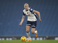 Eveliina Summanen #25 of Tottenham Hotspur F.C. participates in the Barclays FA Women's Super League match between Manchester City and Totte...