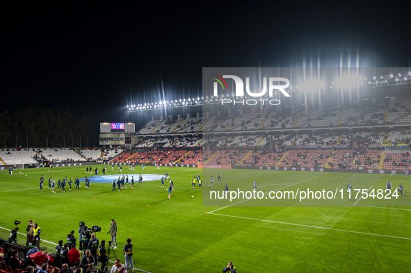 A general view of the stadium before the La Liga EA Sports 2024/25 football match between Rayo Vallecano and UD Las Palmas at Estadio de Val...