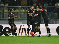 Roberto Insigne of Palermo F.C. celebrates after scoring the goal of 0-1 during the 13th day of the Serie BKT Championship between Frosinone...