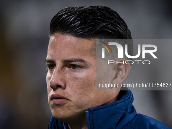 James Rodriguez of Rayo Vallecano enters the field during the La Liga EA Sports 2024/25 football match between Rayo Vallecano and UD Las Pal...