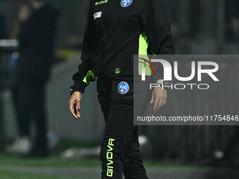 Maria Marotta participates in the 13th day of the Serie BKT Championship between Frosinone Calcio and Palermo F.C. at the Benito Stirpe Stad...