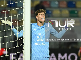 Sebastiano Desplanches of Palermo F.C. participates in the 13th day of the Serie BKT Championship between Frosinone Calcio and Palermo F.C....