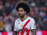 Aridane Hernandez of Rayo Vallecano is seen during the La Liga EA Sports 2024/25 football match between Rayo Vallecano and UD Las Palmas at...