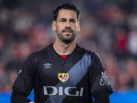 Augusto Batalla of Rayo Vallecano is seen during the La Liga EA Sports 2024/25 football match between Rayo Vallecano and UD Las Palmas at Es...