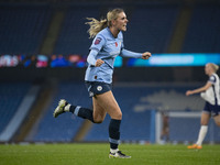 Jill Roord #10 of Manchester City W.F.C. celebrates her goal during the Barclays FA Women's Super League match between Manchester City and T...