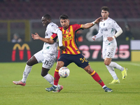 Santiago Pierotti of US Lecce is in action during the Serie A match between US Lecce and Empoli in Lecce, Italy, on November 8, 2024. (