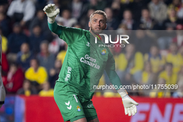 Jacobus Cillessen of UD Las Palmas is seen during the La Liga EA Sports 2024/25 football match between Rayo Vallecano and UD Las Palmas at E...