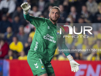 Jacobus Cillessen of UD Las Palmas is seen during the La Liga EA Sports 2024/25 football match between Rayo Vallecano and UD Las Palmas at E...