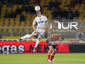 Ardian Ismajli of Empoli FC is in action during the Serie A match between US Lecce and Empoli in Lecce, Italy, on November 8, 2024. (