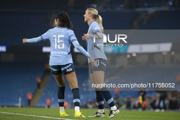 During the Barclays FA Women's Super League match between Manchester City and Tottenham Hotspur at the Etihad Stadium in Manchester, England...